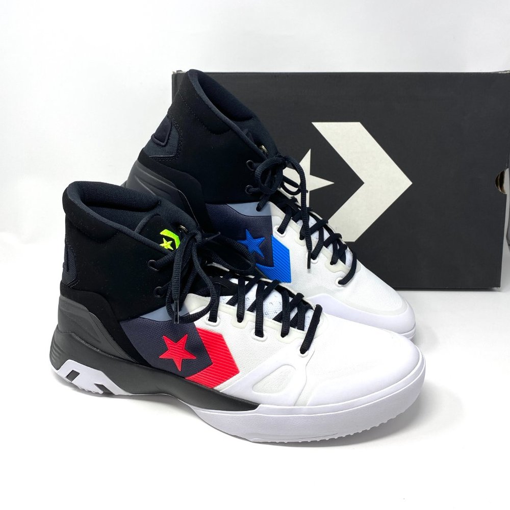 Converse G4 Eva Hi Top Sneakers Men's Lace Basketball White Black Canvas 166804C - Picture 7 of 9